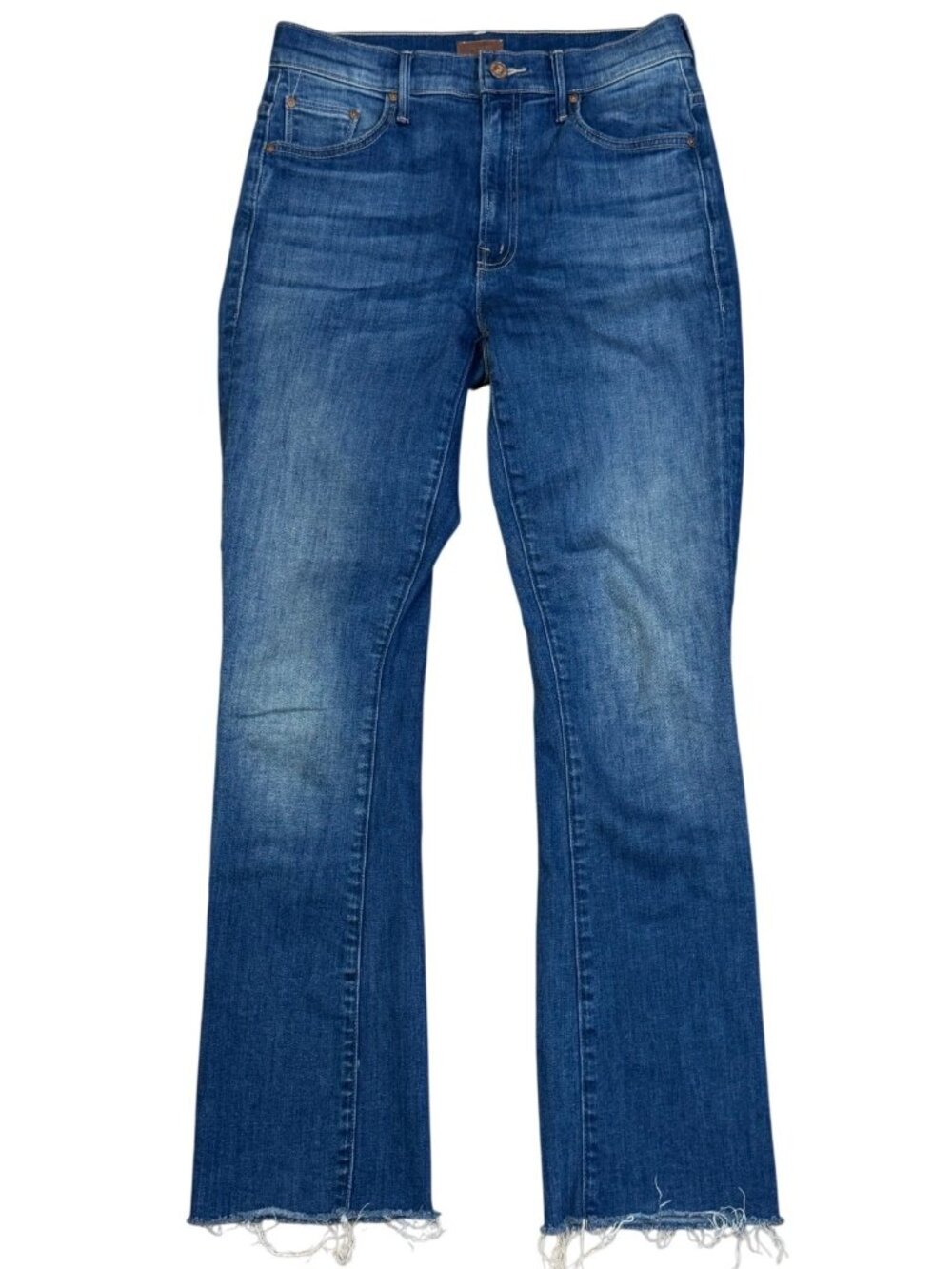 MOTHER The Insider Flood Fray We Got The Beat Jeans Women's Size 27 Blue High Ri